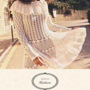 Doen capucine White Crochet Dress